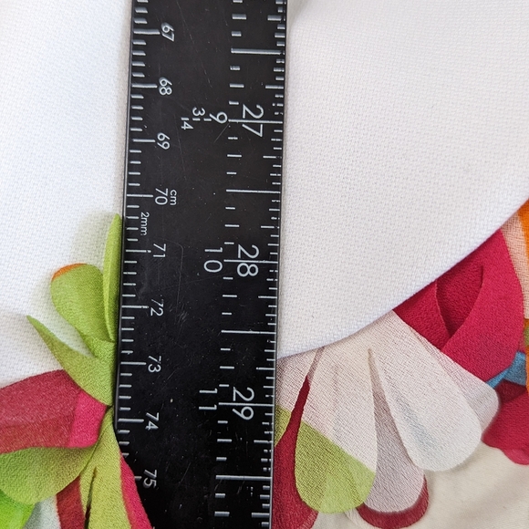 Style Midnight Velvet White Blazer with Multicolored Fringe NWT  22W Bag 6 - Picture 9 of 10